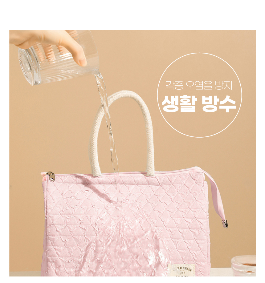 [DOO] 41305741 예쁘고 화사한 엠보싱 방수 쿨러백 보온보냉 백 보온백 도시락가방 캠핑 등산  방수 사은품 여행용 