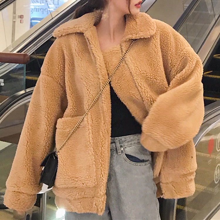 ONN/무료/ [JK80] 란타나 뽀글이 집업 자켓 늘씬함, 시크함, 데이트룩, 모임룩, 포근한 소재 ,세련된, 러블리, 베이직아이템 