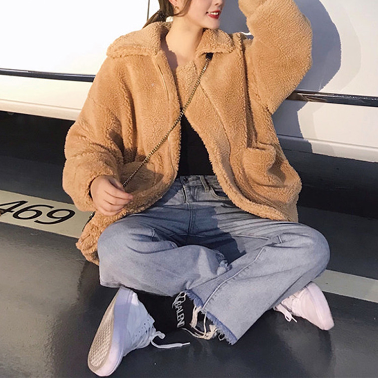 ONN/무료/ [JK80] 란타나 뽀글이 집업 자켓 늘씬함, 시크함, 데이트룩, 모임룩, 포근한 소재 ,세련된, 러블리, 베이직아이템 
