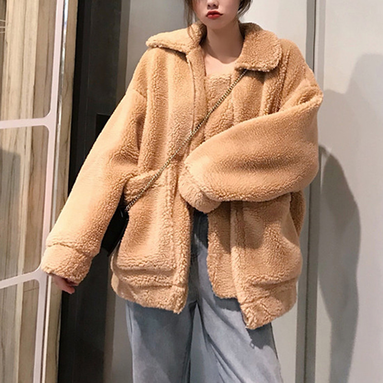 ONN/무료/ [JK80] 란타나 뽀글이 집업 자켓 늘씬함, 시크함, 데이트룩, 모임룩, 포근한 소재 ,세련된, 러블리, 베이직아이템 