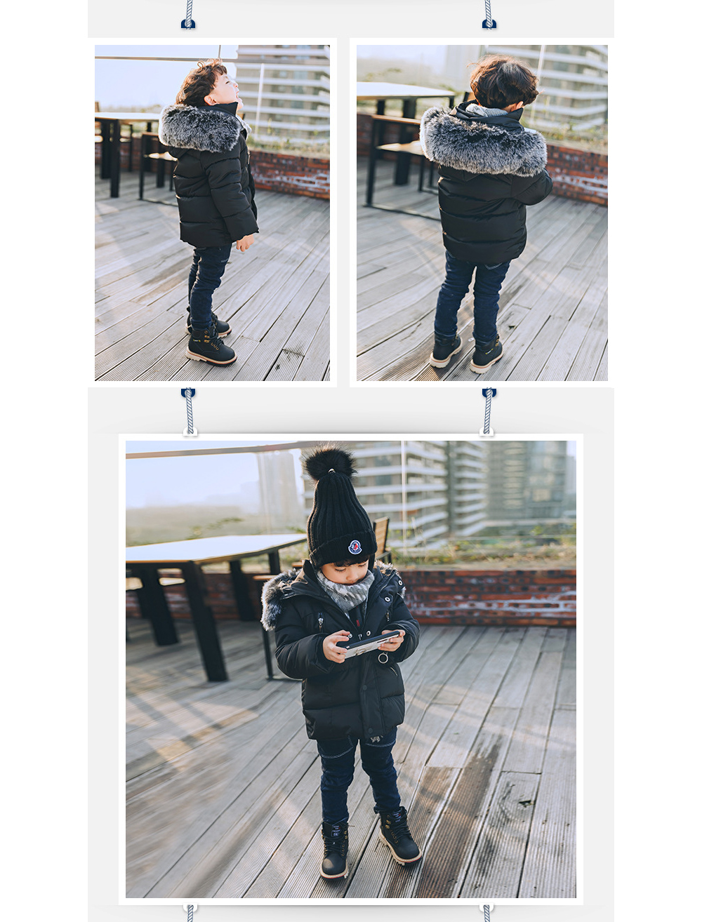 [DOO]/무료/ 7008045 어린이 데일리룩 대왕털 패딩 점퍼 꼬마 코트 크리스마스 명절 선물