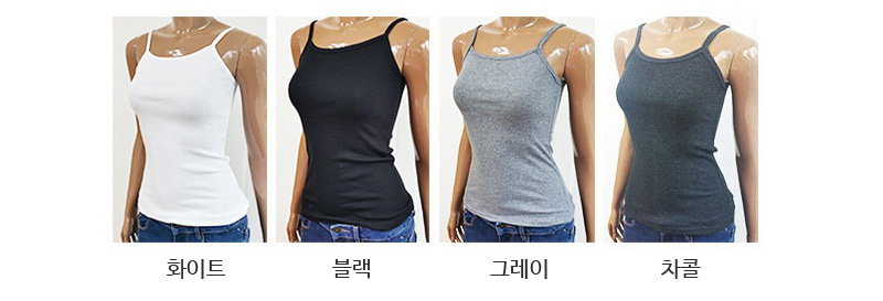 무료[제이스] P0000CLN /  면스판 끈 이너 나시티 넉넉한 사이즈, 체형커버 ,운동복 속옷 런닝,감각적인