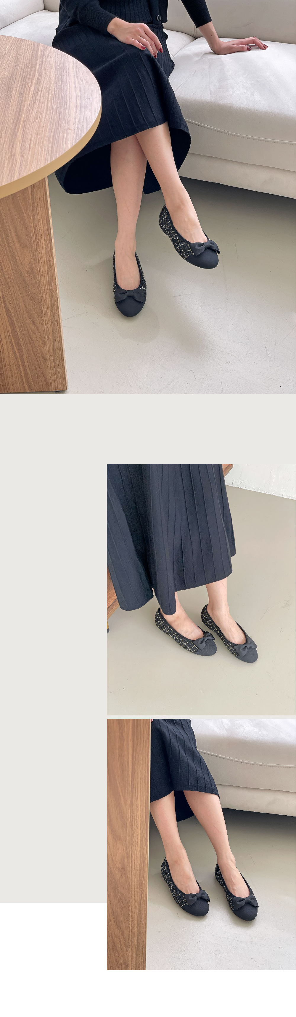 [LUC] 5158 / (기모안감) 여성 로퍼  여성 단화 엣지 통굽 앵글 부츠 키높이 구두 겨울 단아한 털로퍼