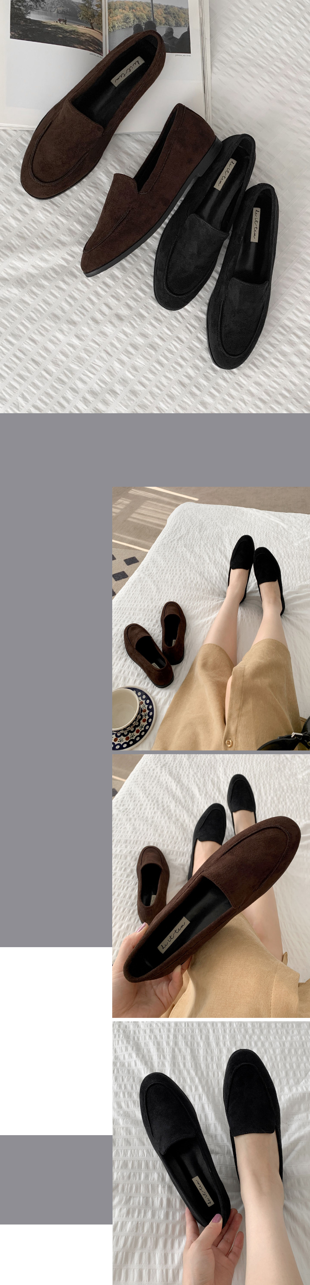 [LUC] 5152/ 여성 단화 엣지 구두 봄 가을 신입생화  직장인화 단아한 구두 정장화 2COLOR 세무 