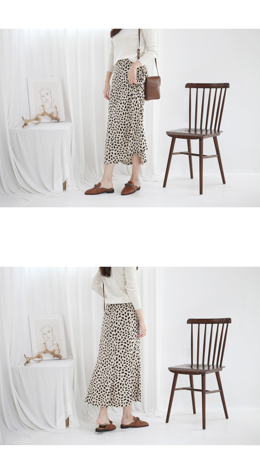 [LUC] MO.23-a9 / (2color) 라운드 스퀘어토 체인 블로퍼(3cm) 엣지 슬리퍼 여성스런 신입생화  직장인화 단아한 슈즈