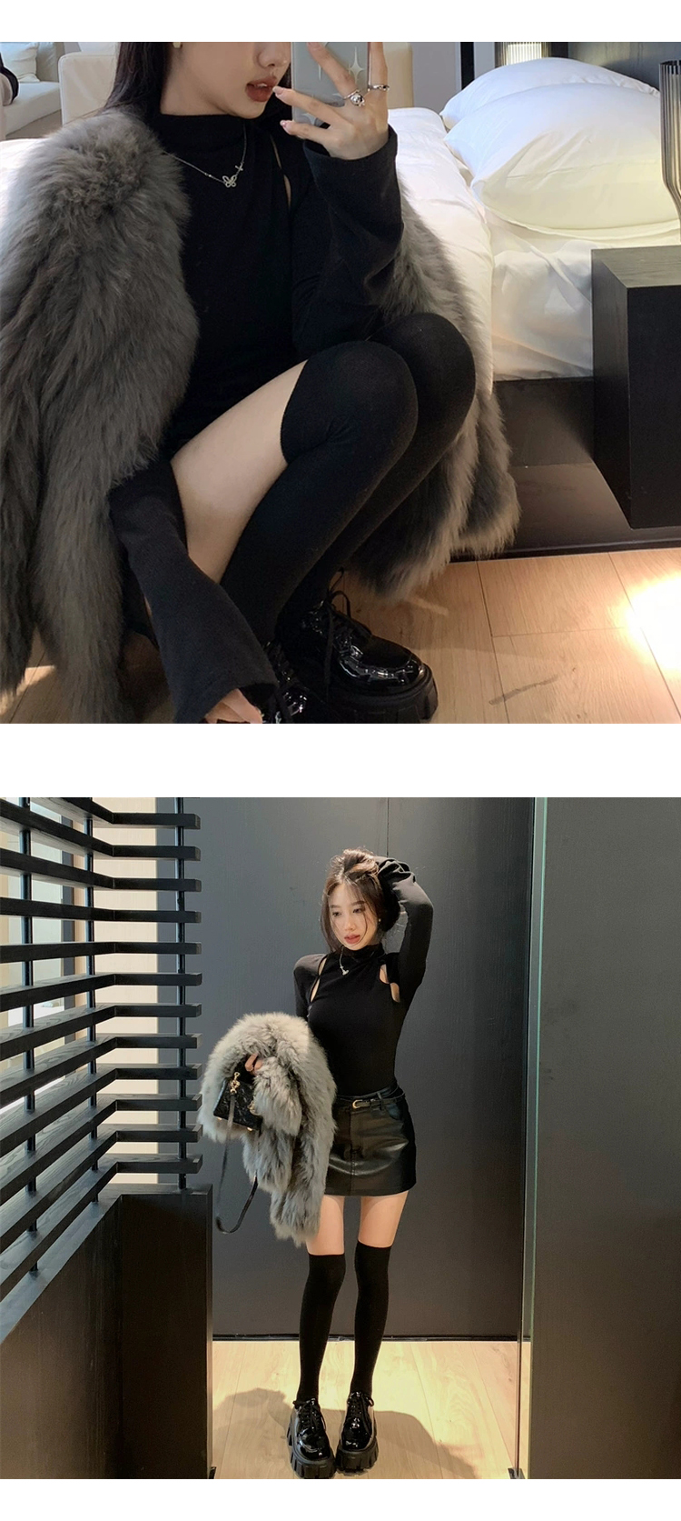 [ONN/ [T286]트임 반폴라 티셔츠 / 우아한/강력추천/슬림핏/데일리룩/오버핏/세련된 /이너웨어/넥셔츠