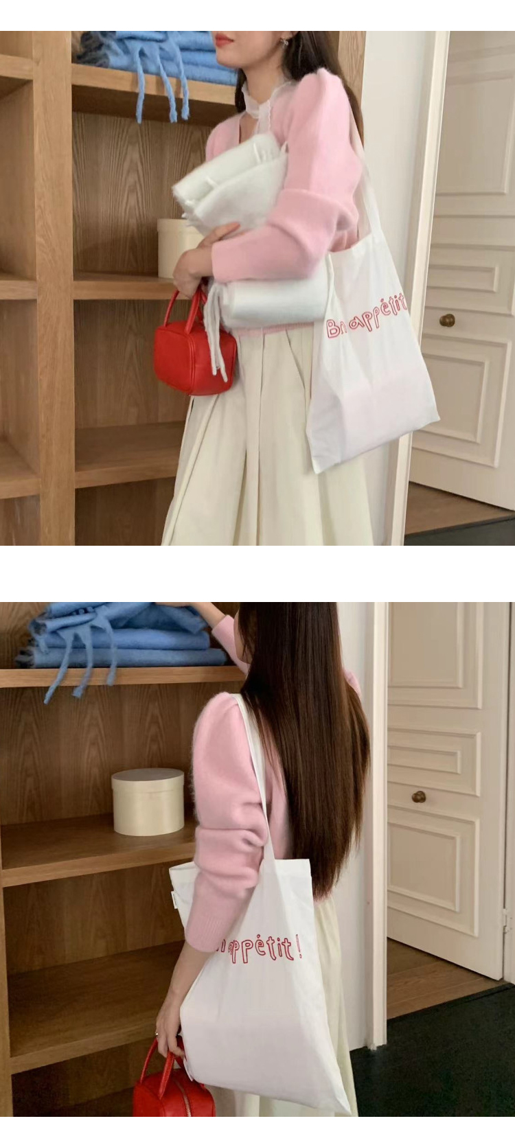 [ONN/ [CD530] 앙고라 브이넥 크롭 가디건/루즈핏/군살커버/프리미엄 소재/데일리/필수템/루즈핏