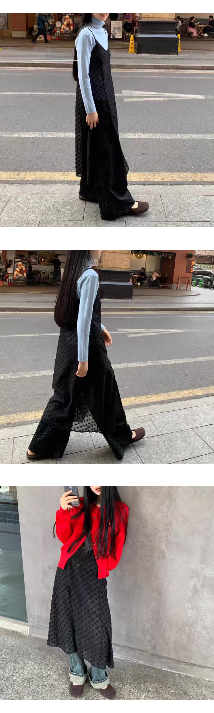 무료 [ONN/[OPS1438]시스루 플라워 나시 롱 원피스/데일리/필수템/스타일링 아이템/소프트한/늘씬함/시크함/ 데이트룩/ 모임룩