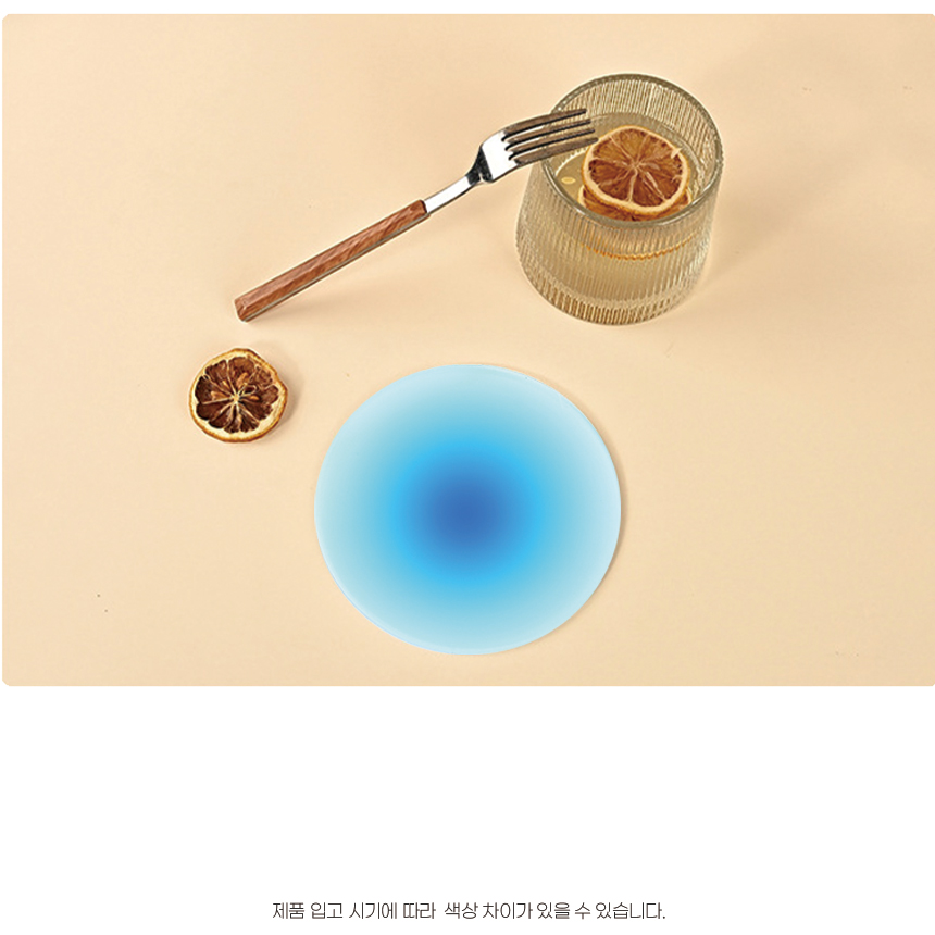 [DOO] 53034890 아크릴 캔디 원형 티코스터 컵받침 9.8cm /손님접대/코스타/커피/컵/코스터/반영구