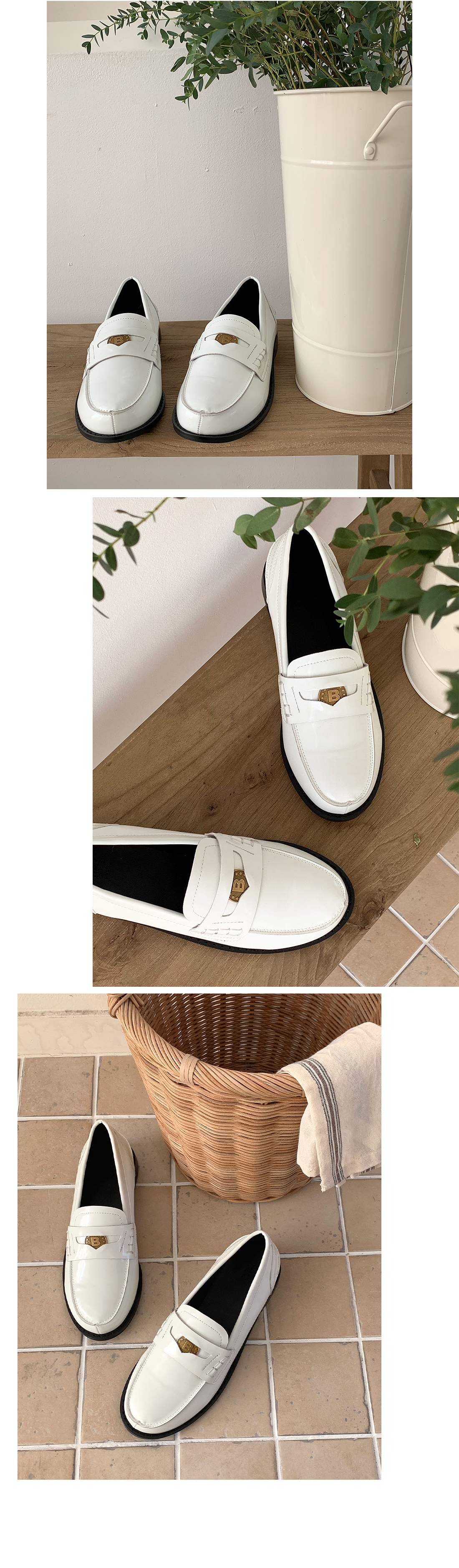 [LUC]IM.5004 (2color) 코인 슬립온 페니로퍼(3cm)/여성 단화/오피스룩/신입생화/부드러운