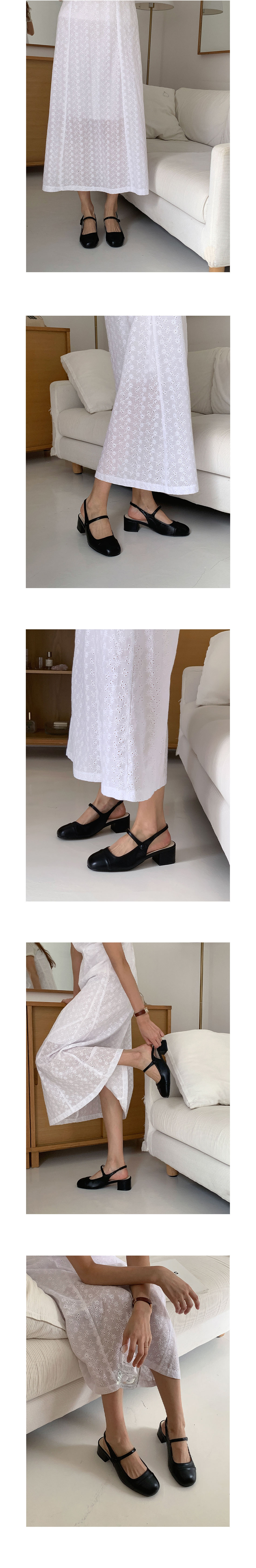 무료[LUC] (3color) 메리제인 통굽 슬링백(5cm)/세련된/하이힐/여성구두/여성화/봄구두/고급스러운/정장화