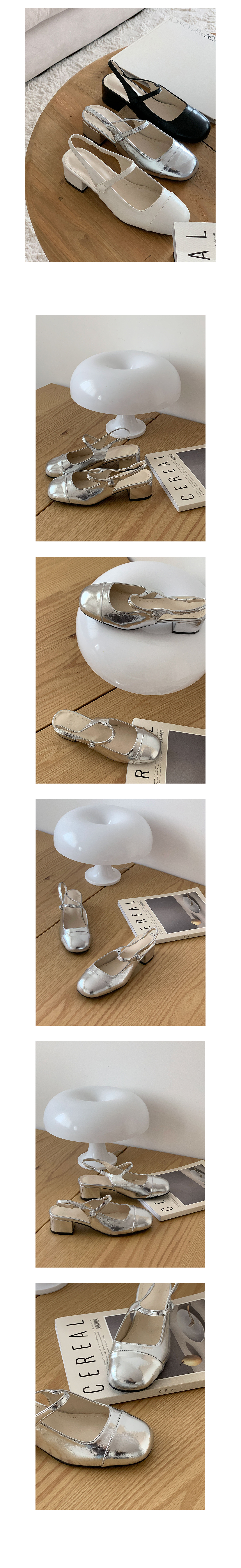무료[LUC] (3color) 메리제인 통굽 슬링백(5cm)/세련된/하이힐/여성구두/여성화/봄구두/고급스러운/정장화