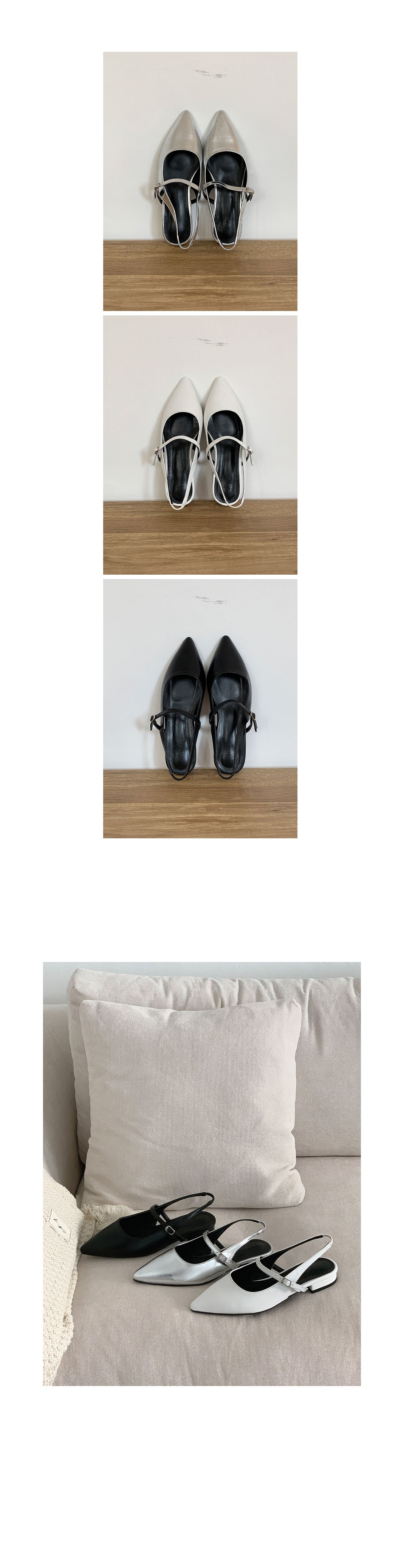 무료[LUC] IM.1490 (3color) 메리제인 스틸레토 슬링백(3cm)/세련된/하이힐/여성구두/여성화/봄구두/고급스러운/굽낮은/편한신발