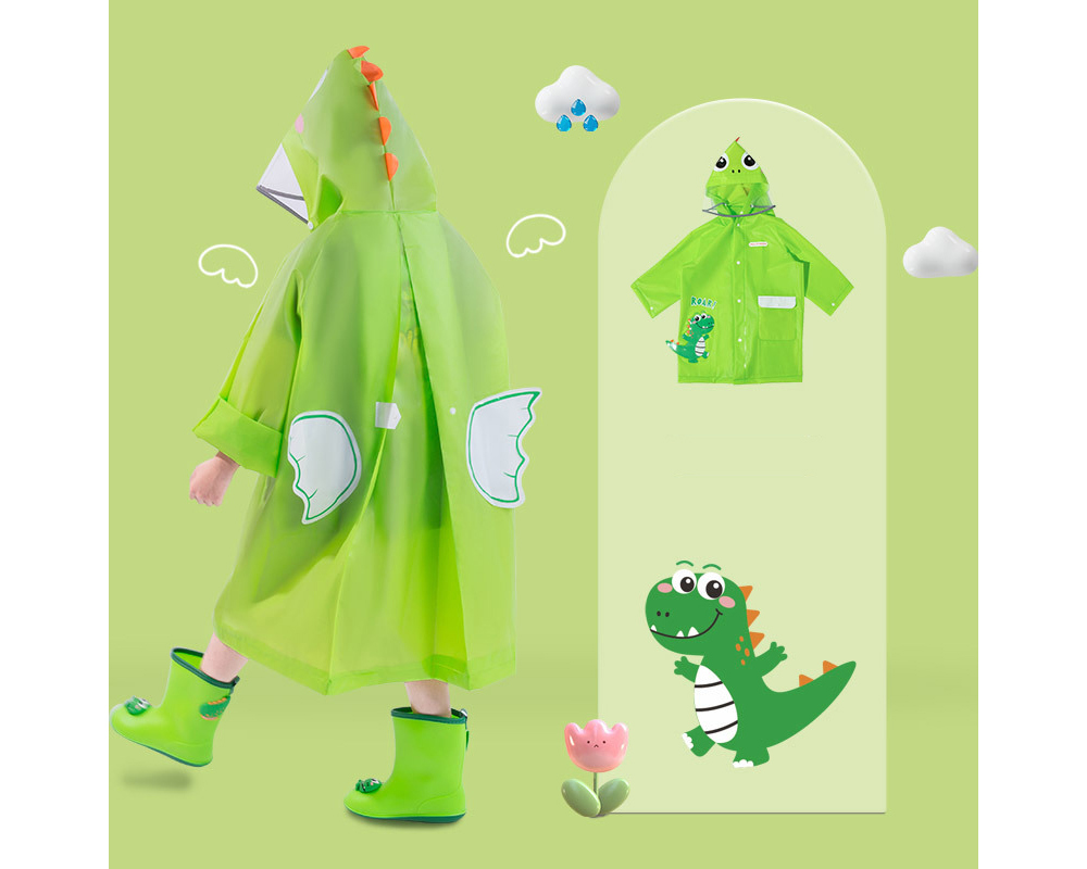 [DOO]47986370 동물친구 우비 캐릭터 비옷 어린이 유치원 남아 여아 상어 공룡 여우 유니콘 천사 날개