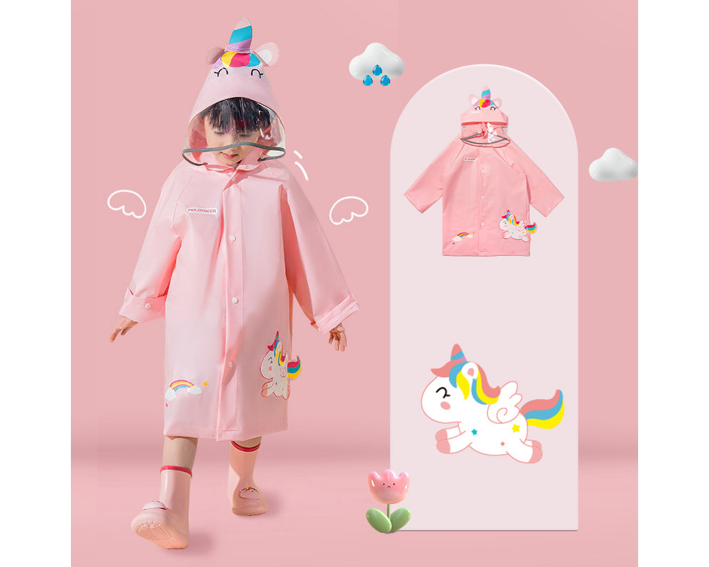 [DOO]47986370 동물친구 우비 캐릭터 비옷 어린이 유치원 남아 여아 상어 공룡 여우 유니콘 천사 날개