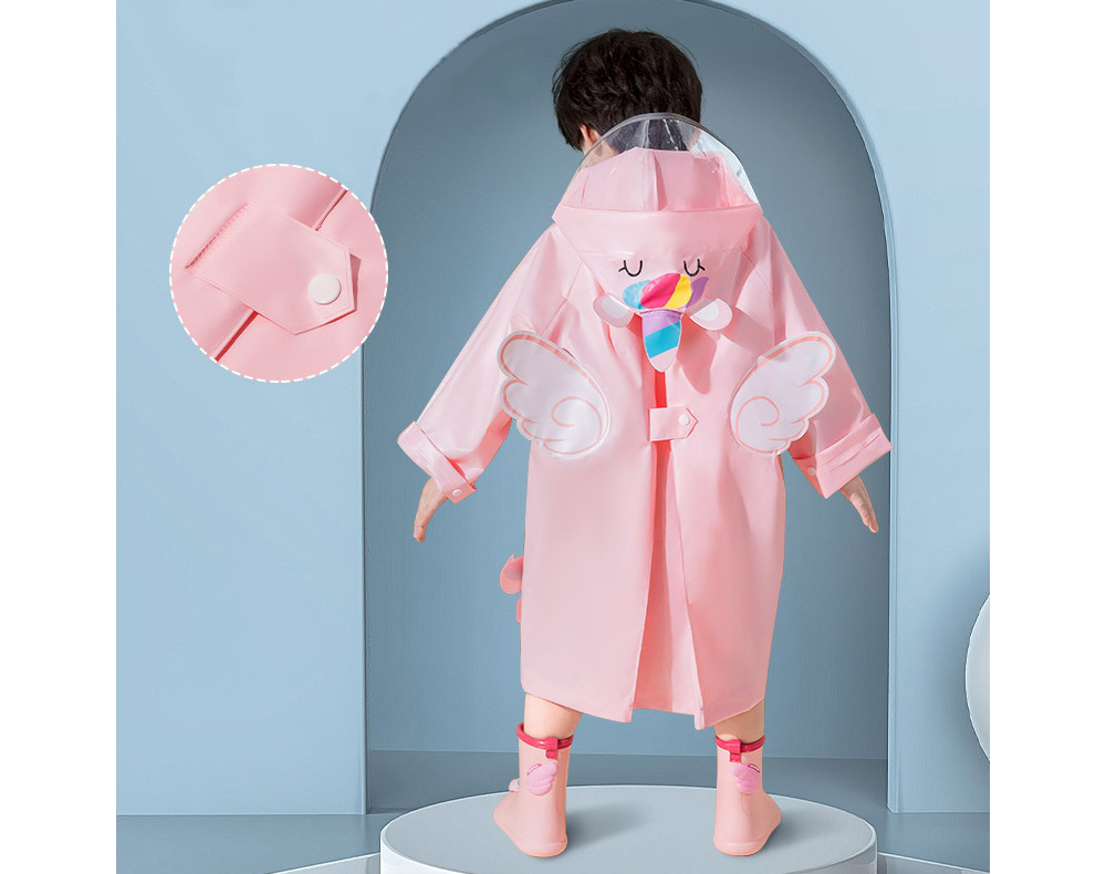 [DOO]47986370 동물친구 우비 캐릭터 비옷 어린이 유치원 남아 여아 상어 공룡 여우 유니콘 천사 날개