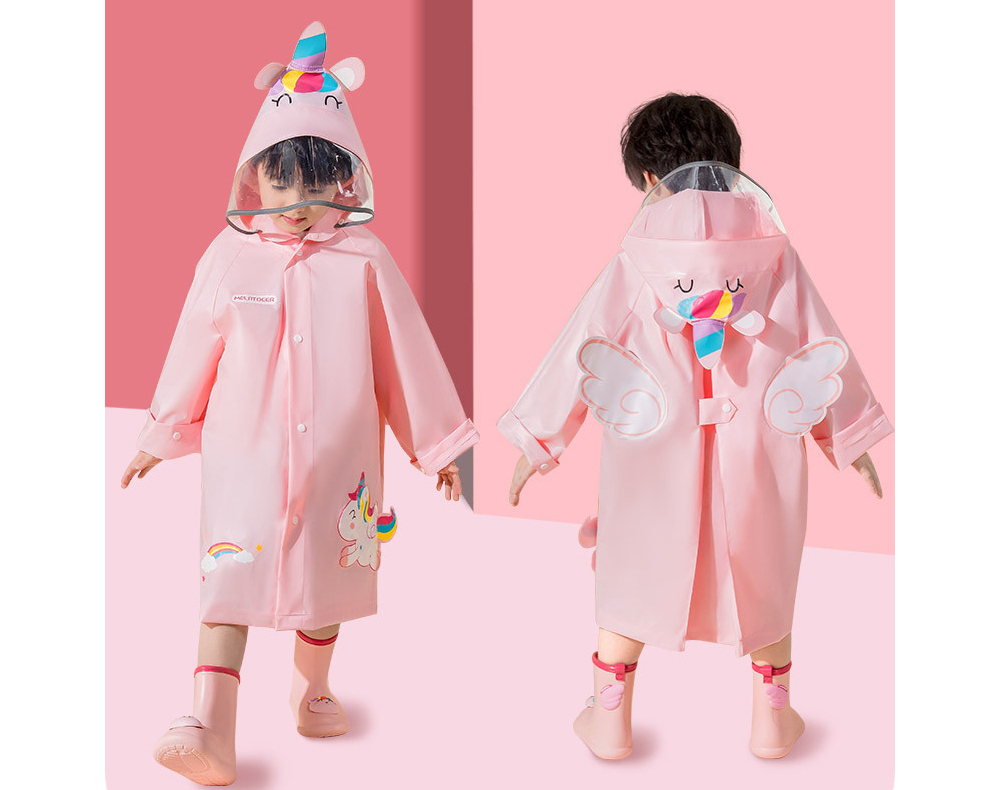 [DOO]47986370 동물친구 우비 캐릭터 비옷 어린이 유치원 남아 여아 상어 공룡 여우 유니콘 천사 날개