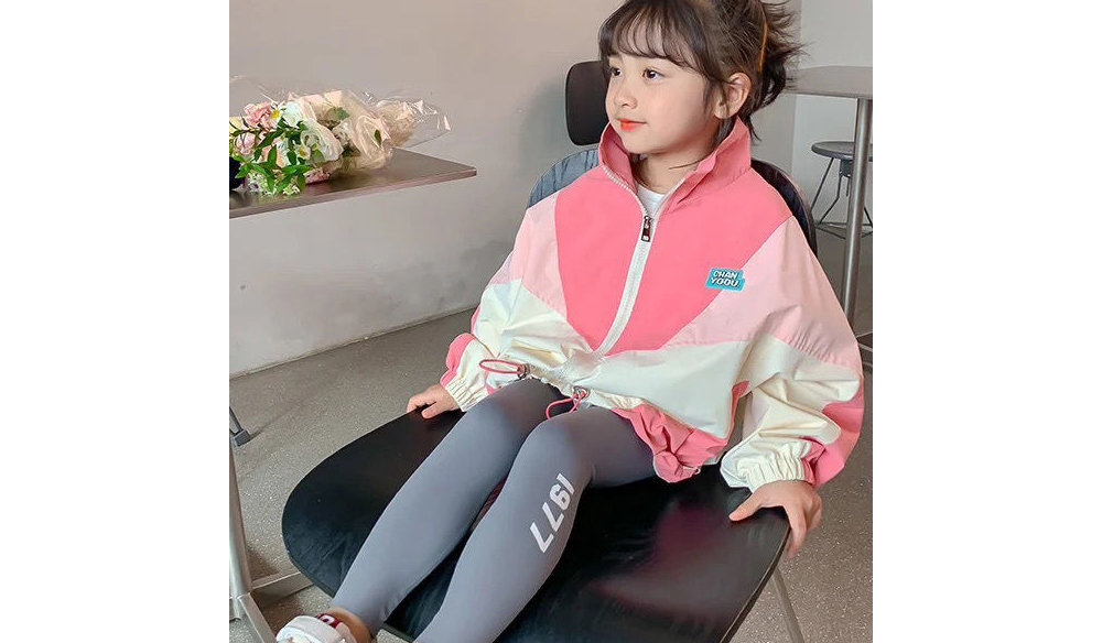[DOO]45296054 솜사탕 파스텔 바람막이 앞지퍼 칼라 핑크 하늘 아랫단 조임 여아 점퍼 소풍 나들이 여행