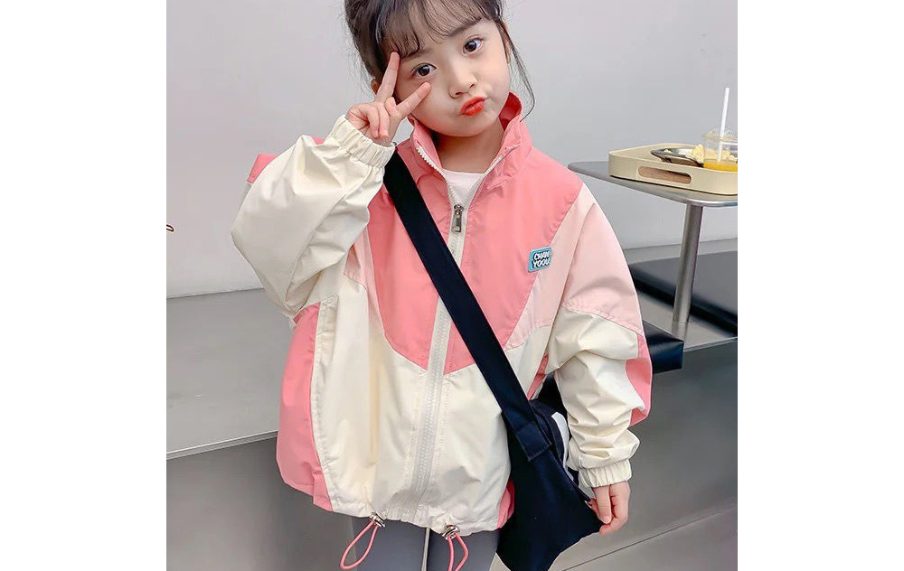 [DOO]45296054 솜사탕 파스텔 바람막이 앞지퍼 칼라 핑크 하늘 아랫단 조임 여아 점퍼 소풍 나들이 여행