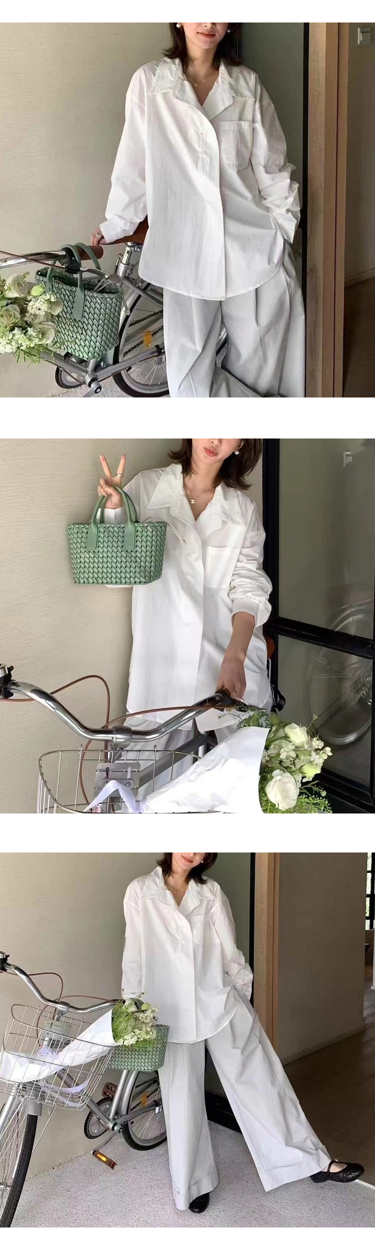 [ONN/ [ST148]루즈핏 포켓 셔츠 카라넥 클래식 프론트 버튼 오픈 클로징 데일리룩 오피스룩 모던 남방