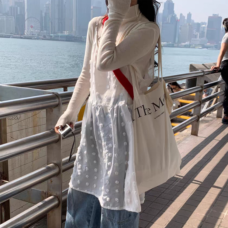 무료 ONN/ [OPS1447]시스루 플라워 나시 미디 원피스 꽃 패턴 끈나시 레이어드 러블리 망사 캐주얼룩