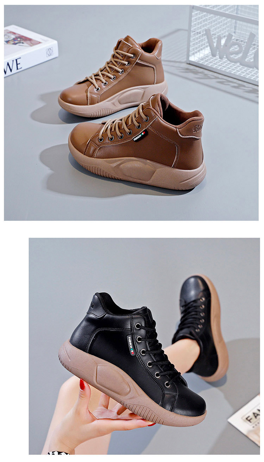 DOO44849767미끄럼 방지 여성 4cm 키높이 스티커즈 하이탑 운동화 프리미엄 캔버스 워킹화 편한 착용감