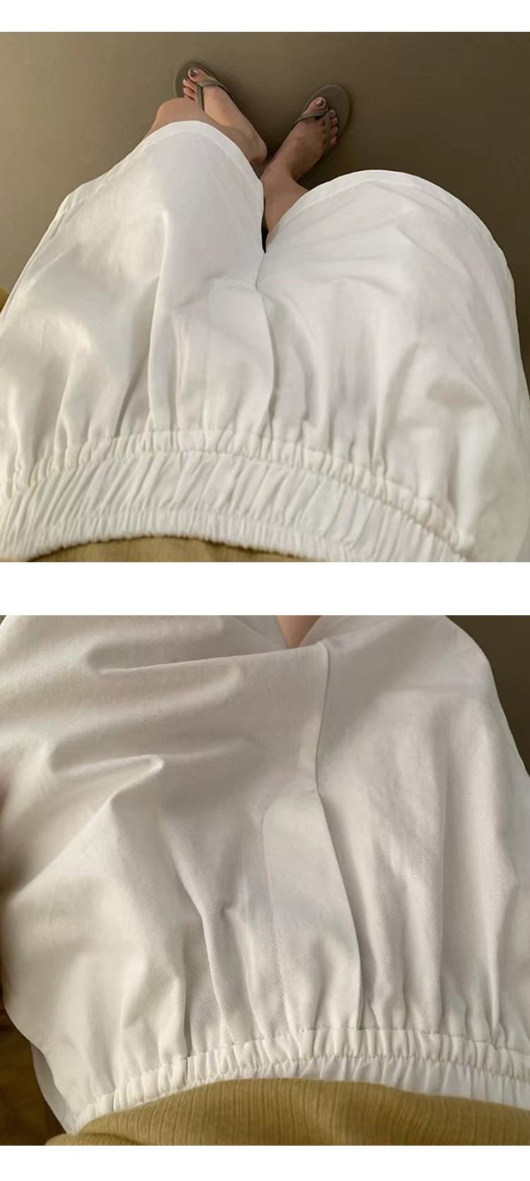 [ONN][PT273]와이드 밴딩 숏팬츠 모임룩 친구 커플 바지 3부 반바지 바캉스룩 아이보리 민트 네이비 옐로우 바이올렛