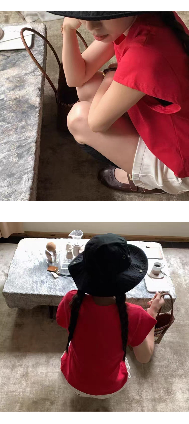 [ONN][T345]여름 라운드넥 무지 캡소매 티셔츠 면100% 귀여운 셔츠 이지룩 색상5종 반바지 미니스커트 코디