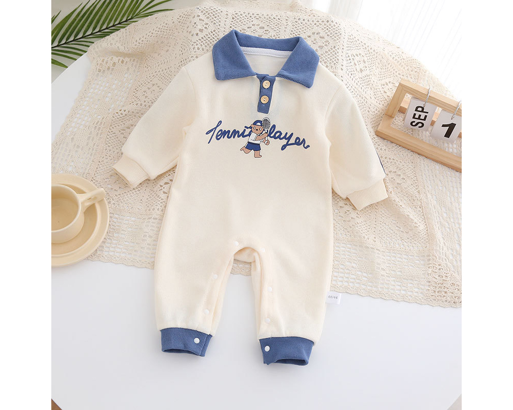 [DOO]63838156 유아 돌복 외출복 카라배색 베이비 롬퍼 우주복