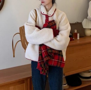 [ONN/ [JP137]리버시블 뽀글이 점퍼/ 부드러운 코트 /넉넉한 사이즈/체형커버/귀여운핏/여성코트