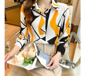 [제이스]P0000COX/모던 컬러 쉬폰셔츠(2Color)/데일리룩/감각적인/매력적인/여성스러운 /칼라셔츠/세련된