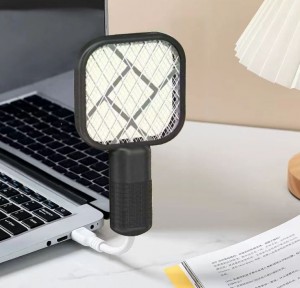 DOO57650986 여름 모기 USB 미니 전기파리채 휴대용모기채 파리채 여행용 야외용 영구적
