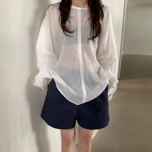 [ONN][PT273]와이드 밴딩 숏팬츠 모임룩 친구 커플 바지 3부 반바지 바캉스룩 아이보리 민트 네이비 옐로우 바이올렛