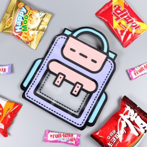 PA 가방 스텐드 지퍼백 (소 주황 퍼플) (중 주황 퍼플) 과자 비닐 봉투 선물 봉투 헬로 대용량 세트 포장지 답례품 사은품 봉투