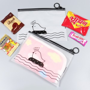 PA 반투명 (앵두  병아리 ) 고리 지퍼백 과자 비닐 봉투 선물 봉투 헬로 대용량 세트 포장지 답례품 사은품 봉투